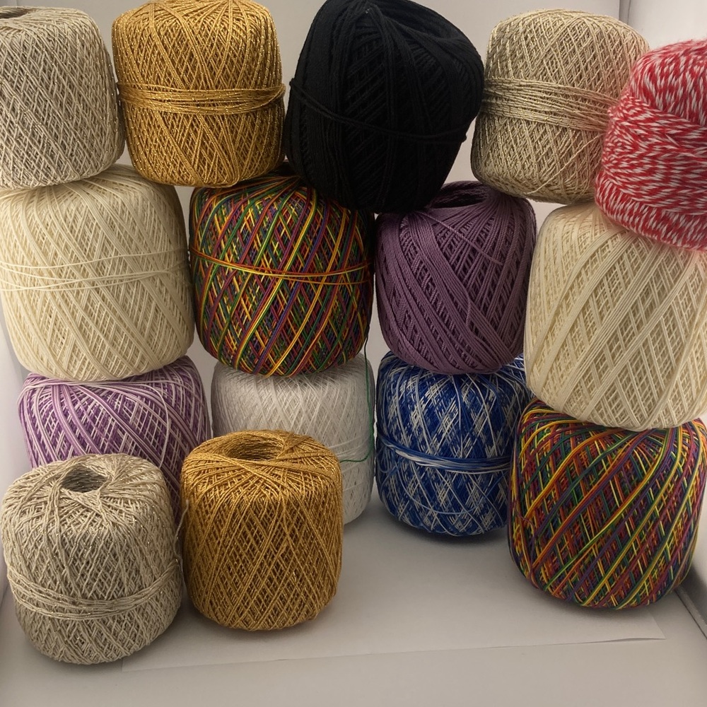 20 Spools Crochet Thread Various Shades Bundle #4